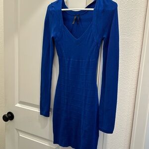 Blue guess bandage dress